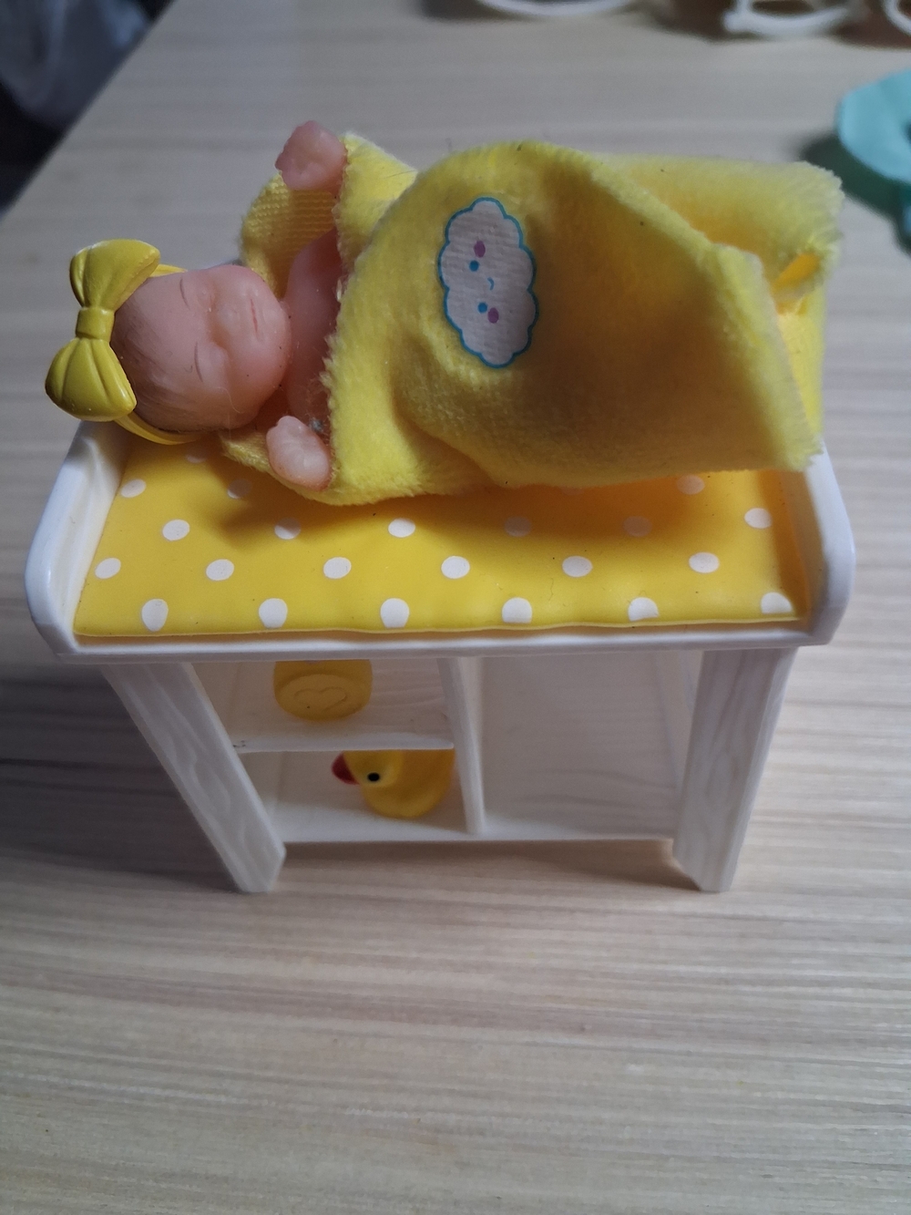 My Mini Baby Doll with Polka Dot Changing Table
